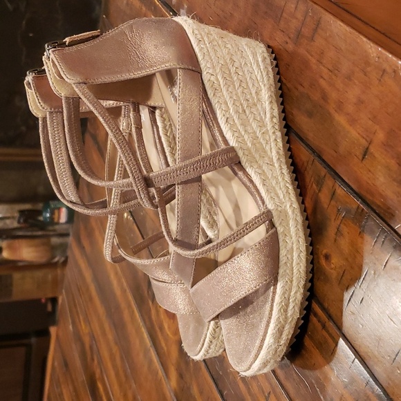 Eileen fisher wanda metallic suede espadrille - Picture 2 of 10
